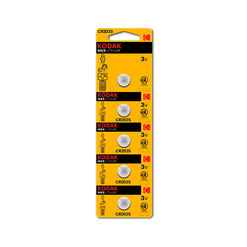 Pila kodak boton litio cr2025 3v blister * 5