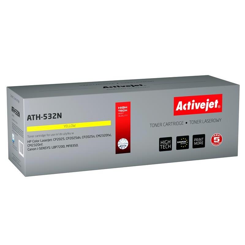 Activejet Tóner Amarillo Compatible HP 304A para Impresora Láser - Rendimiento 3200 Páginas