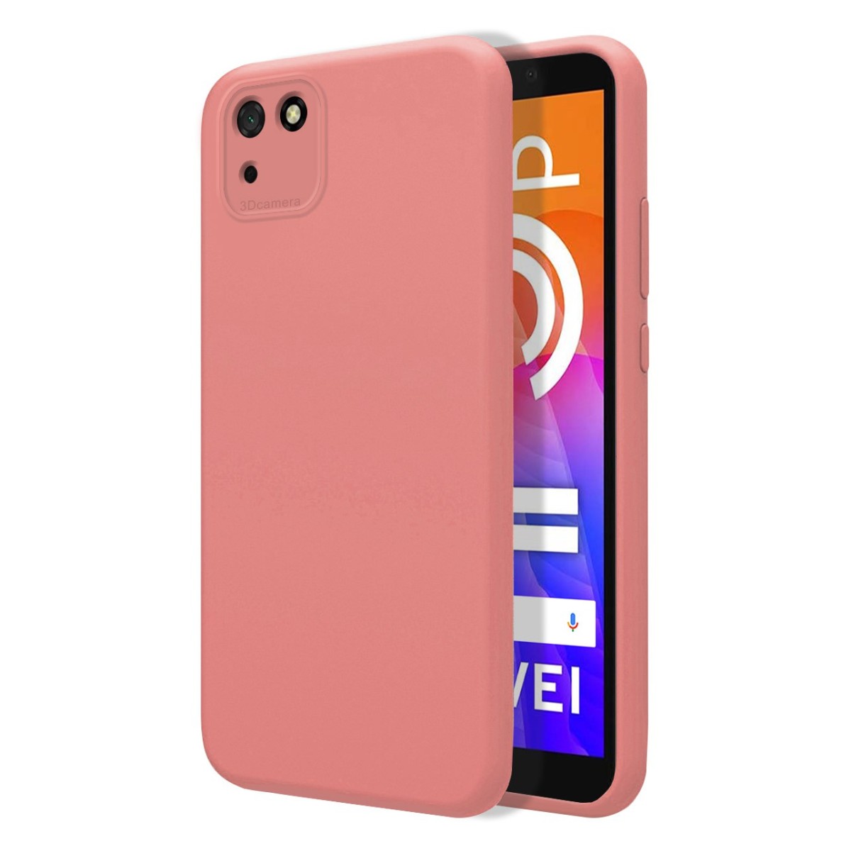 Tumundosmartphone Funda Silicona Líquida Ultra Suave para Huawei Y5p color Rosa