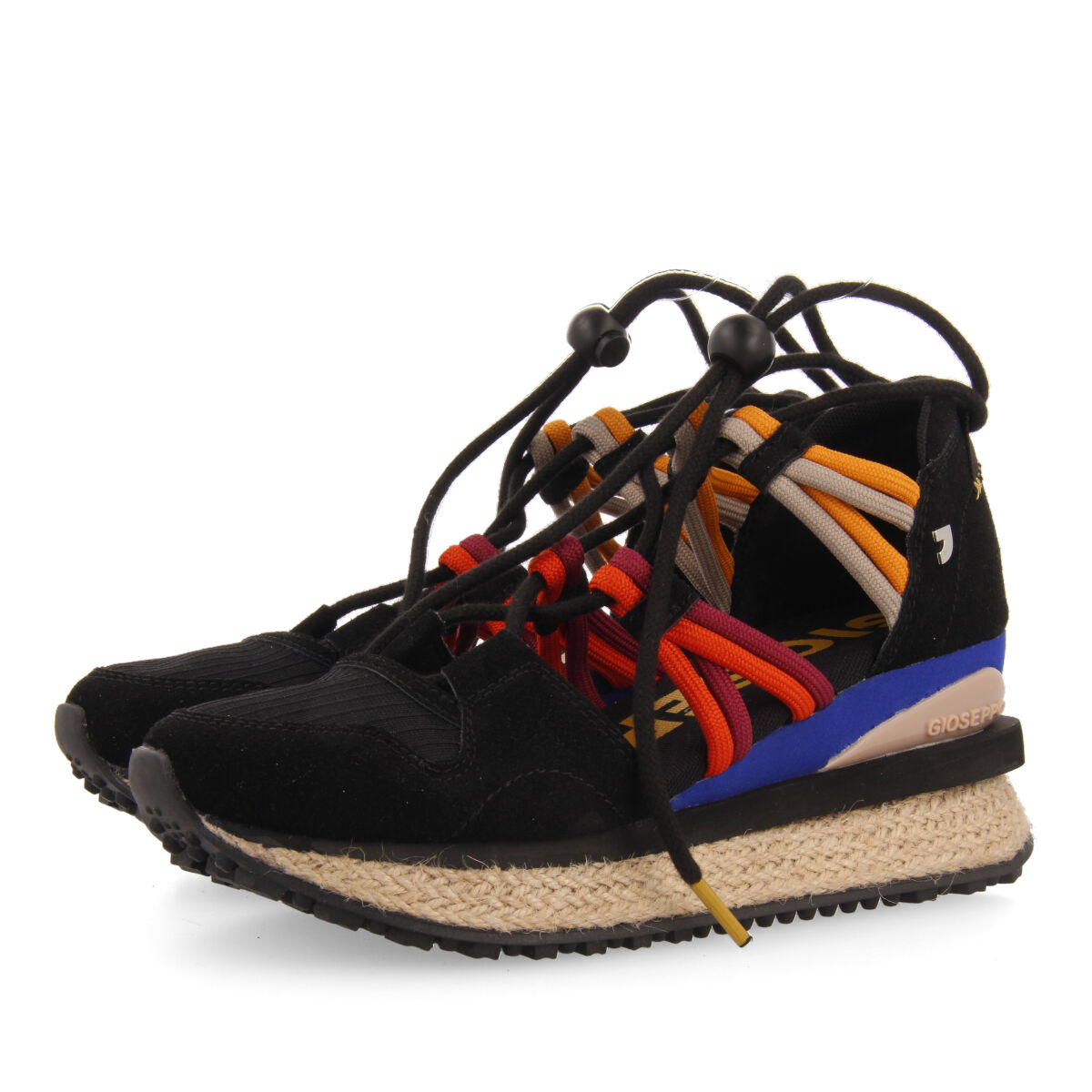 Gioseppo Zapatilla Negras Tipo Espadrille con Cuña para Mujer Tulare - Reinventamos Clásico