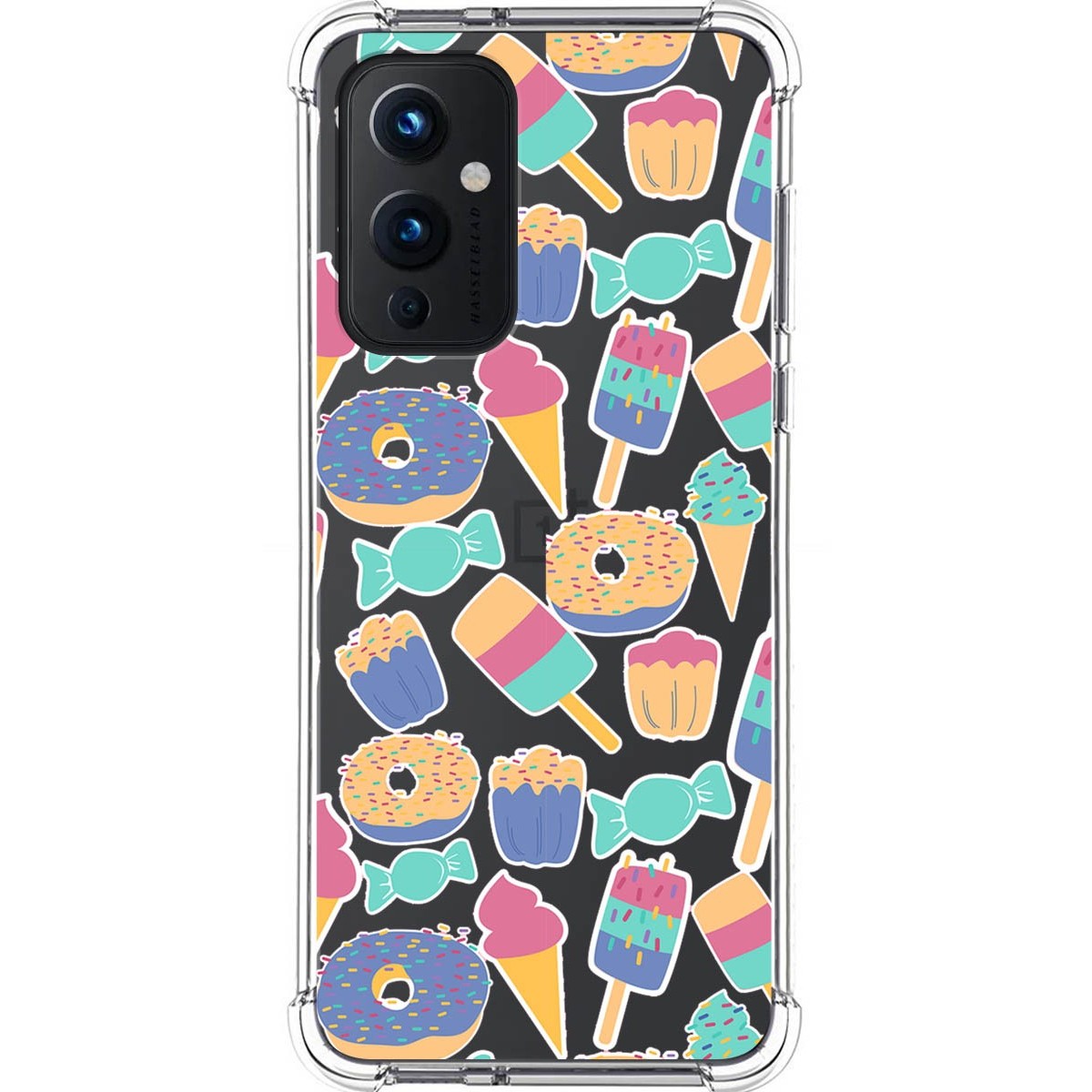 Tumundosmartphone Funda Silicona Antigolpes para OnePlus 9 5G diseño Dulces 02 Dibujos