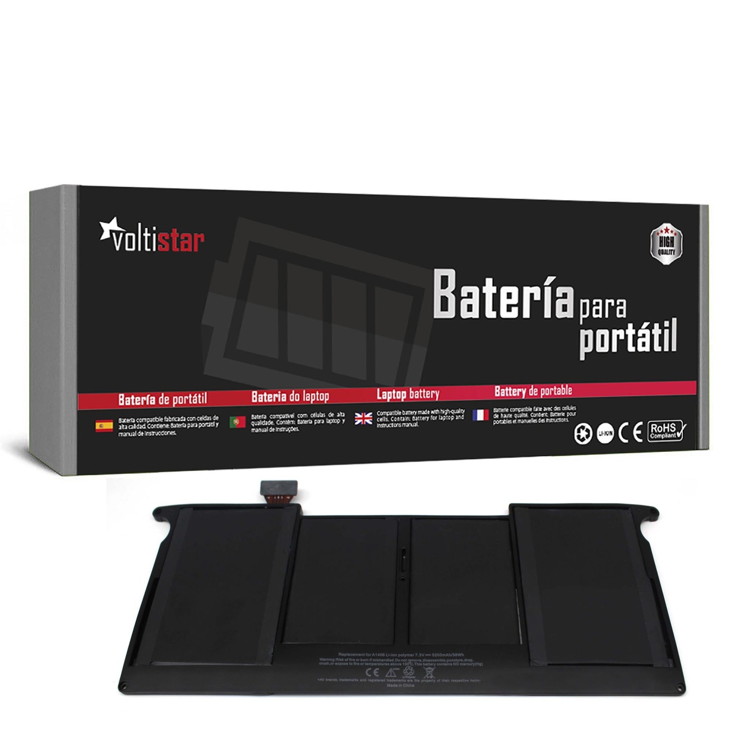 BATERÍA PARA PORTÁTIL APPLE MACBOOK AIR 11" A1465 MD711LL/A A1495 (AÑO 2013)
