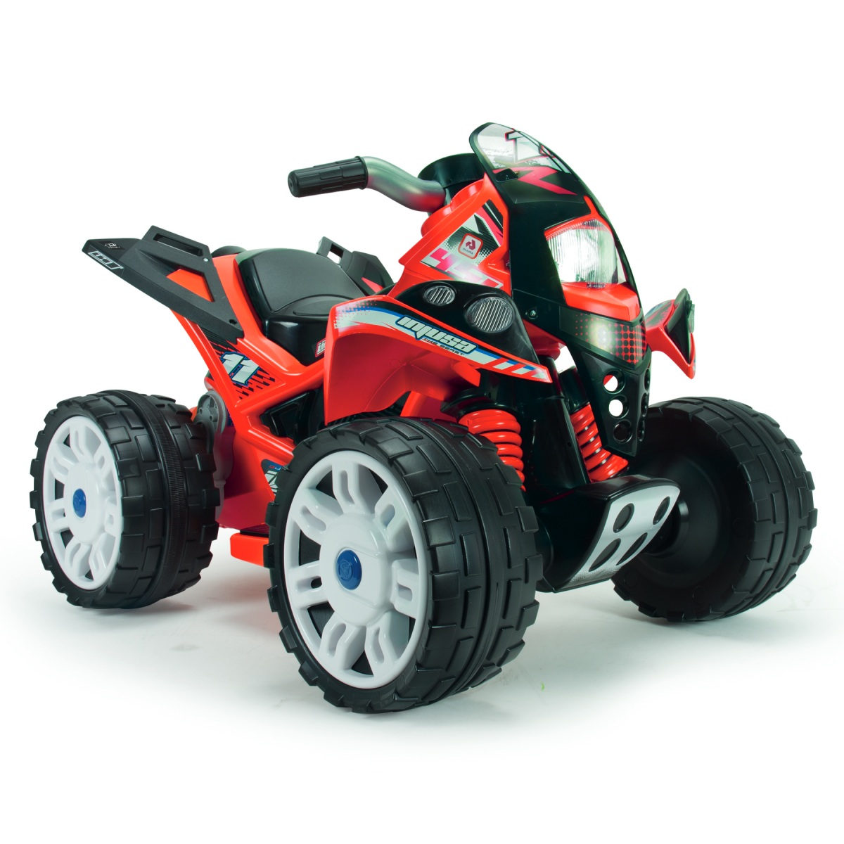 Injusa Quad Eléctrico Infantil The Beast 12V para Niños 2-4 Años con Ruedas Anchas | Marcha Atrás | Pedal Acelerador | Velocidad Máx. 6 km/h | Licencia Spidey, Repsol