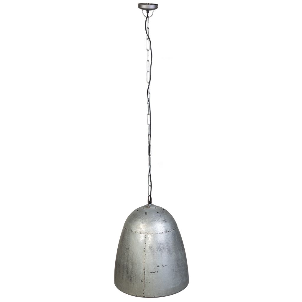 Lampara De Techo De Metal Gris Medidas: 44x44x51cm