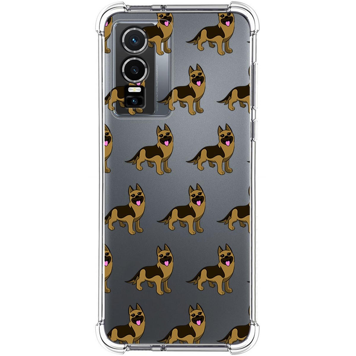Funda Silicona Antigolpes para Vivo Y76 5G diseño Perros 09 Dibujos