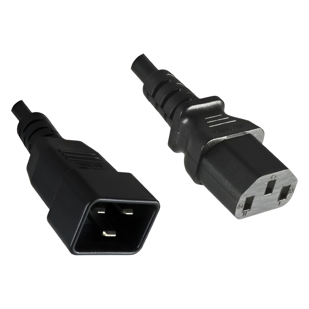 Cable de Alimentación Microconnect C13-C20 0.5M Negro para Ordenador