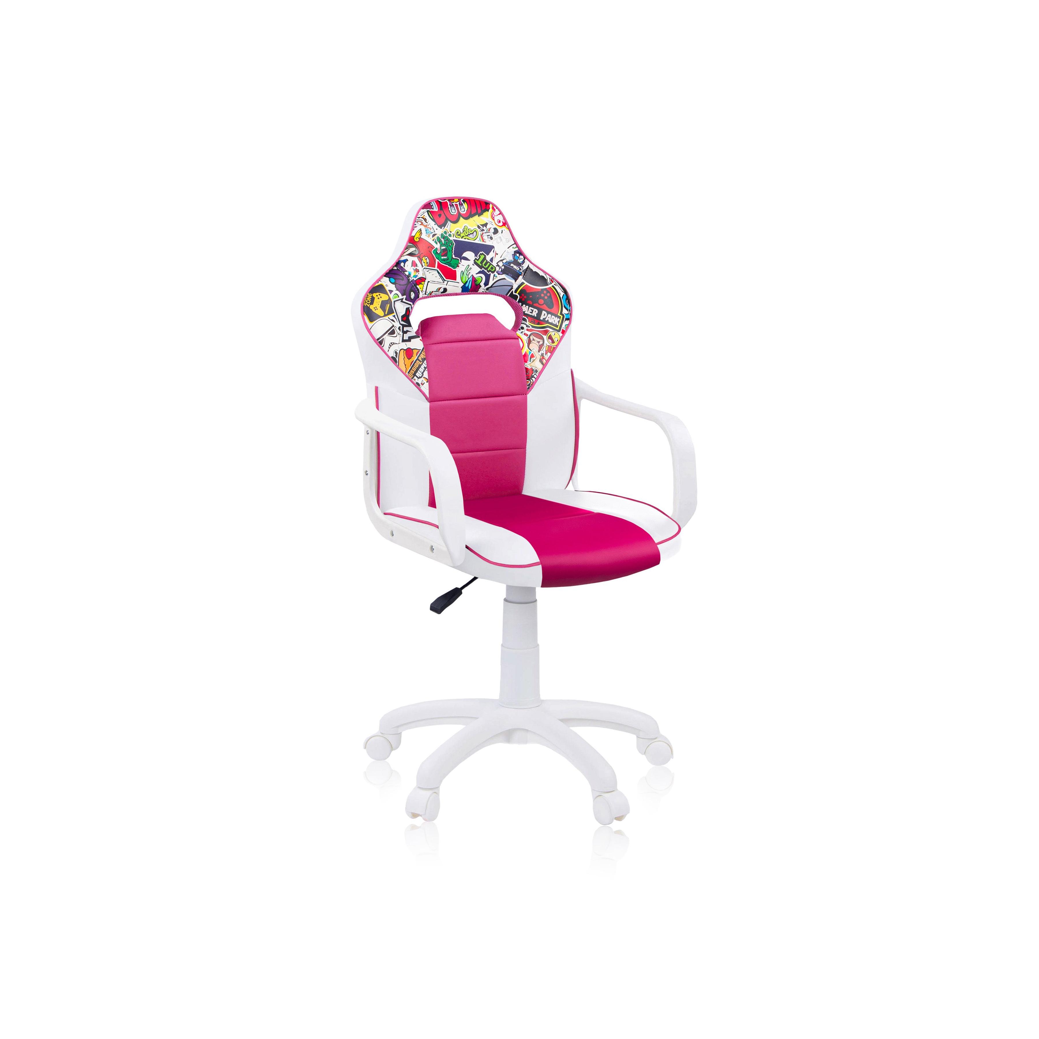 duehome - Silla gaming con ruedas y reposabrazos 98-109,5 cm DRW