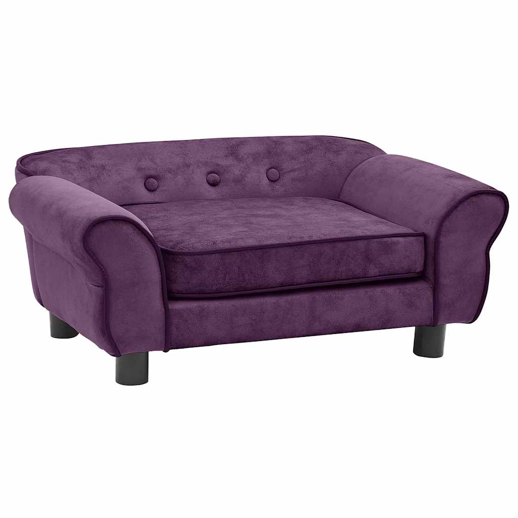vidaXL Sofá para Perro Felpa 72x45x30 cm Cama Mascotas Almacenamiento Color Marrón,  Azul,  Burdeos y mas