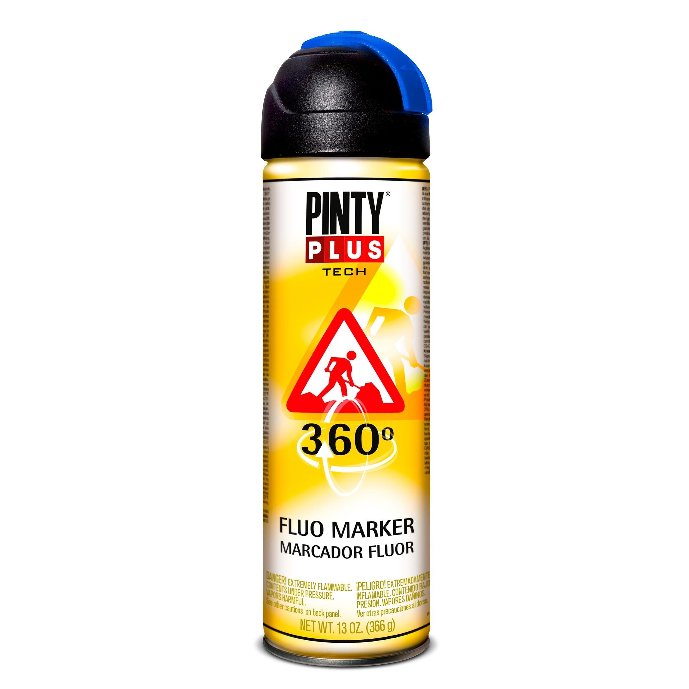 pintura en spray pintyplus tech 650cc marcador 360° azul t118
