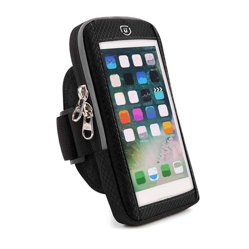 Brazalete para Google Pixel 6 Pro (2021) Funda con Ventana Tactil Reflectante Impermeable Deporte Correr Gim Ciclismo - Negra