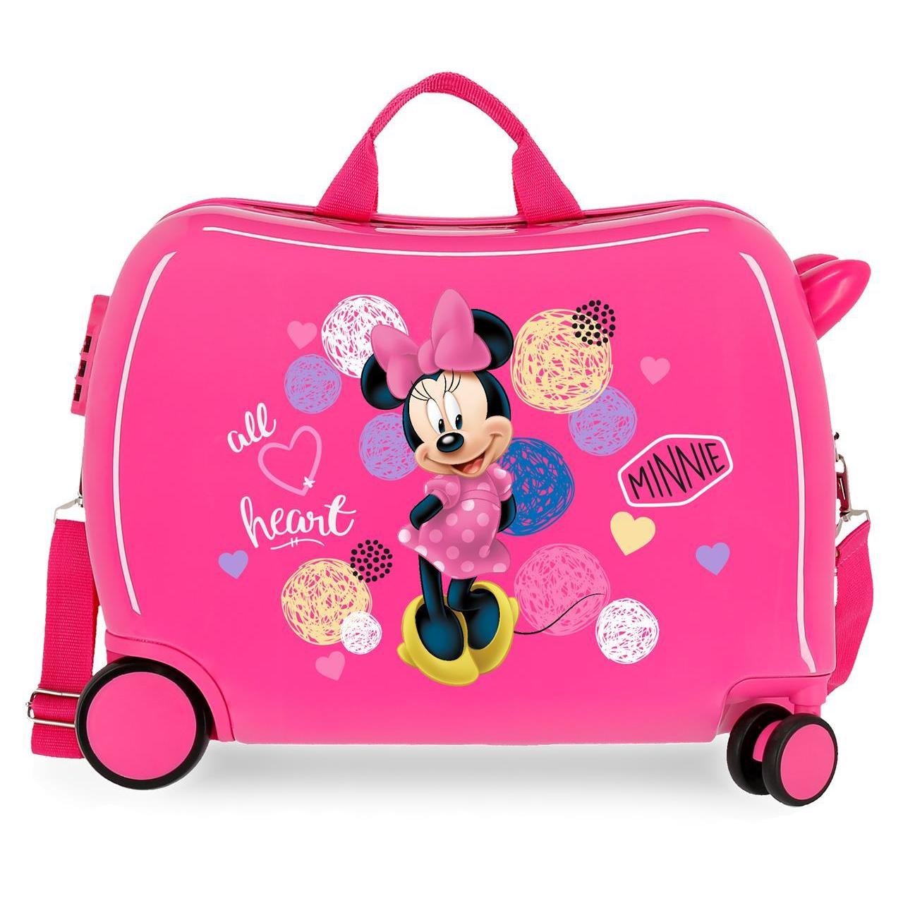 Disney Minnie Maleta Correpasillos ABS Rígida Love Minnie Rosa