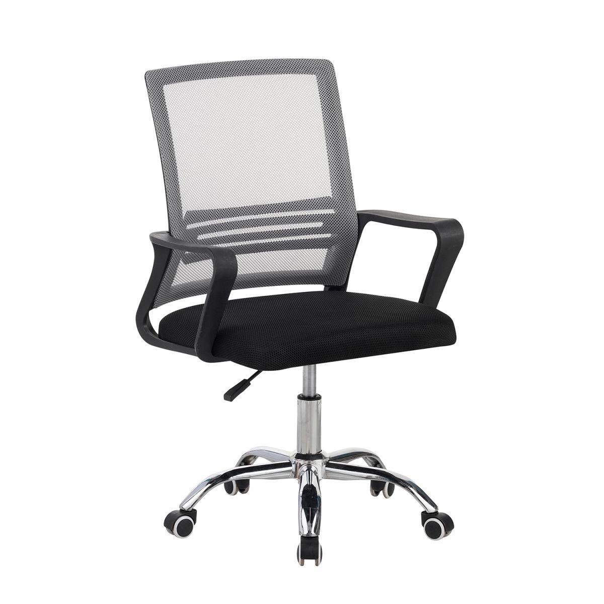 Regalos Miguel - Silla de EscritorioGris Funzi - Máxima Ergonomía - Ideal para Escritorio y Gaming