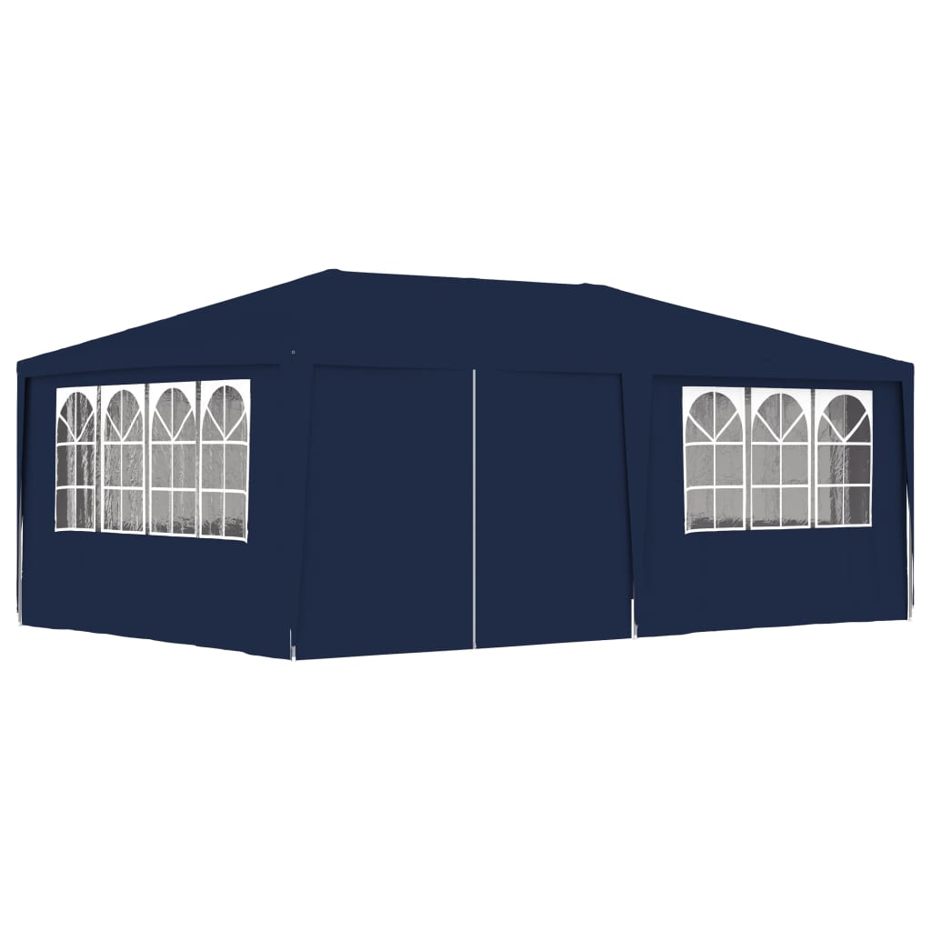 vidaXL Carpa Profesional para Fiestas con Paredes 4x6m Tienda Campamento Color Azul,  Blanco,  Antracita y mas