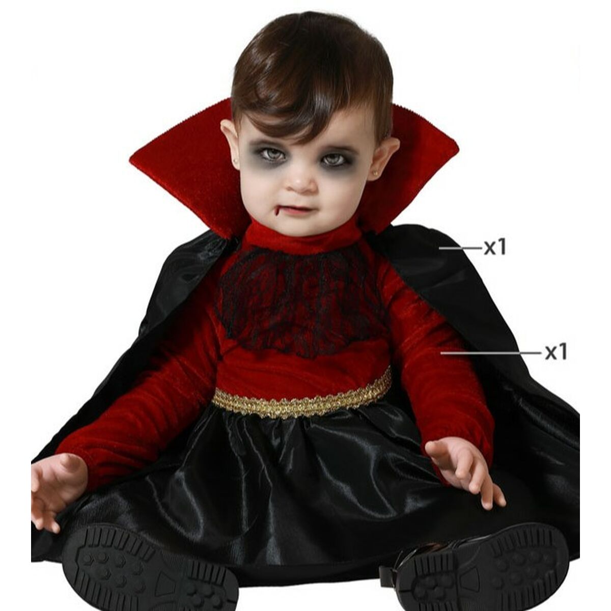 Disfraz para Bebés My Other Me Vampiro 0-6 Meses (2 Piezas) 