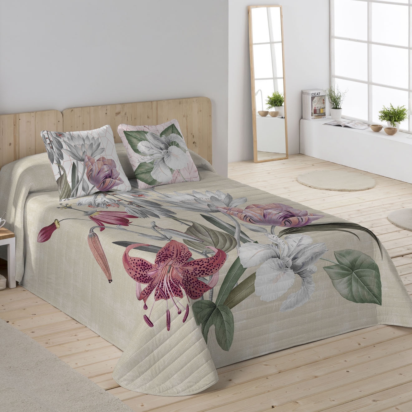 COLCHA BOUTI 100% ALGODÓN GINGKA NATURALS FABRICADO EN ESPAÑA
