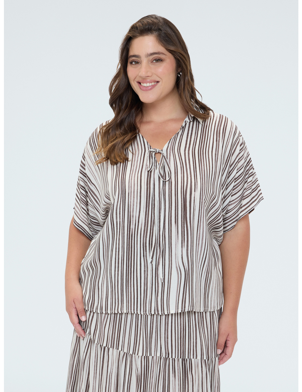 Fiorella Rubino - Blusa de rayas en viscosa