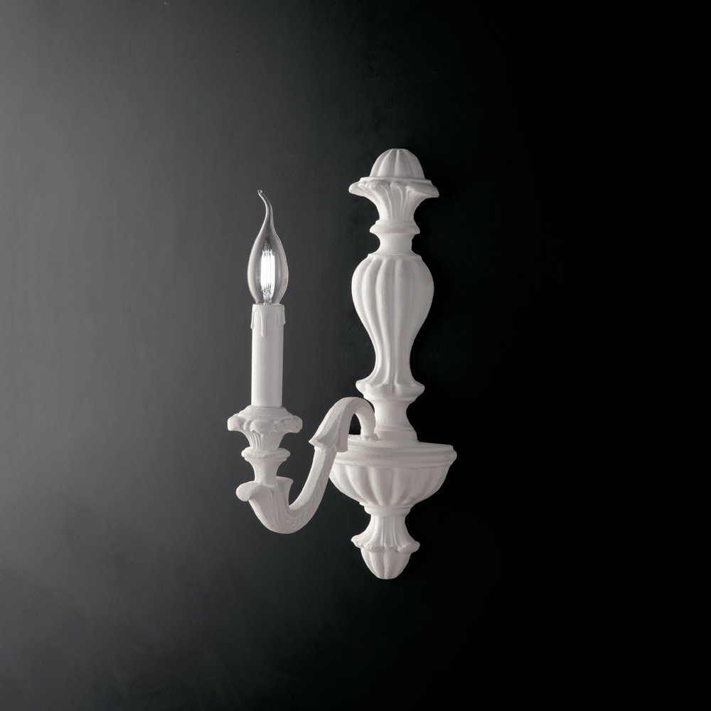 Apliques Shabby Chic Leonardo Blanco 1 Luz E14