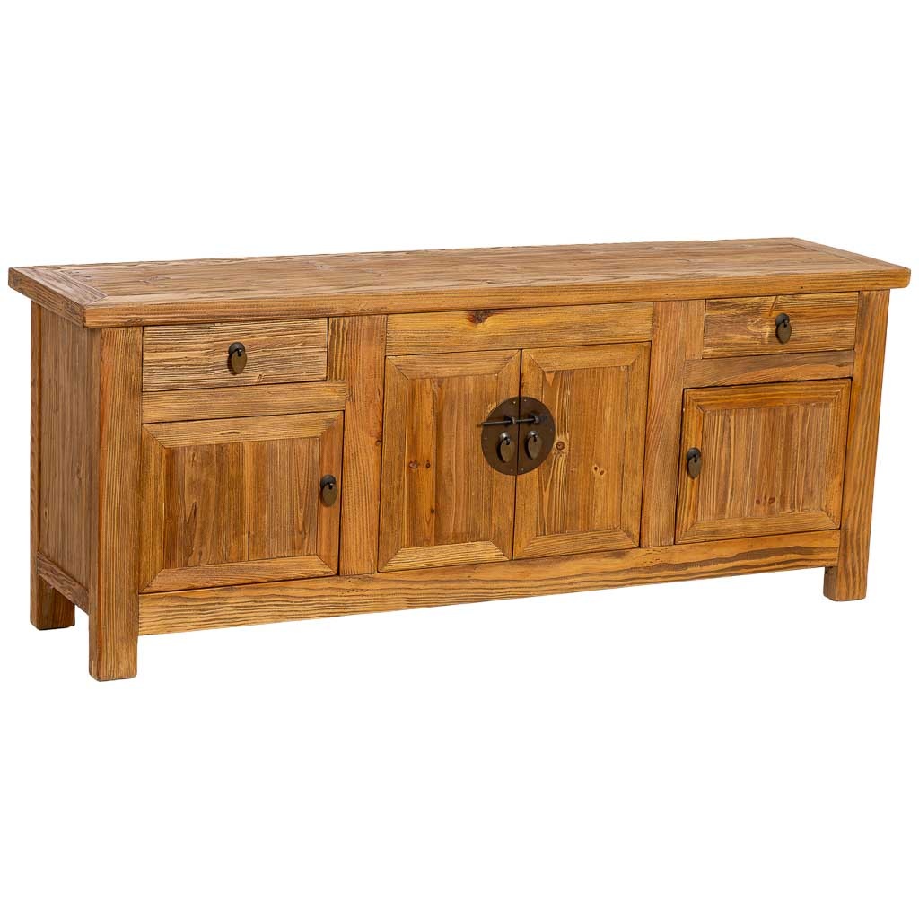 Wonderlust Deco - Mueble bajo de madera marrón 159x39x63h cm Marrón 159x39x63h cm