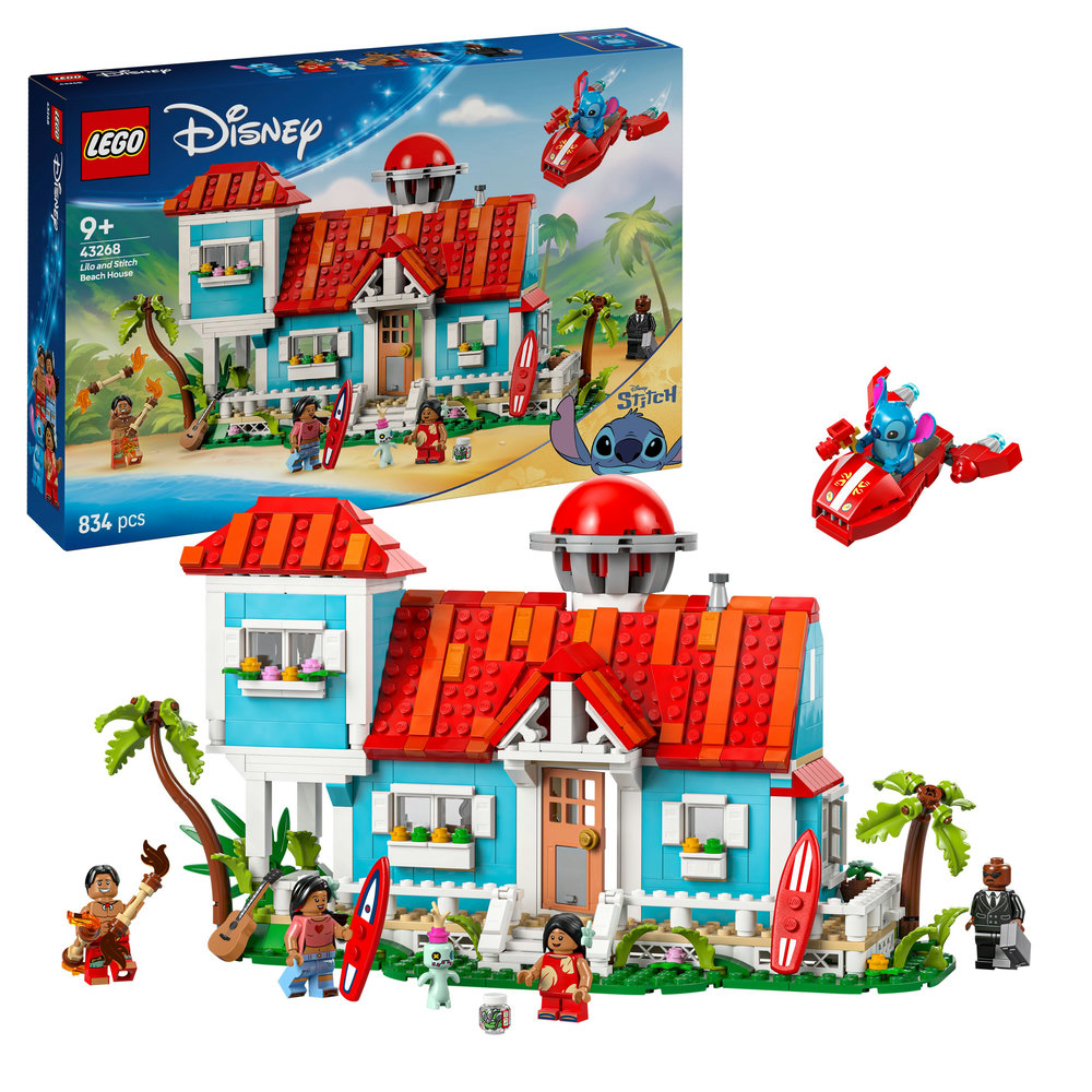 CASA DE LA PLAYA DE LILO Y STITCH - LEGO DISNEY (43268) - Juego de Construcción