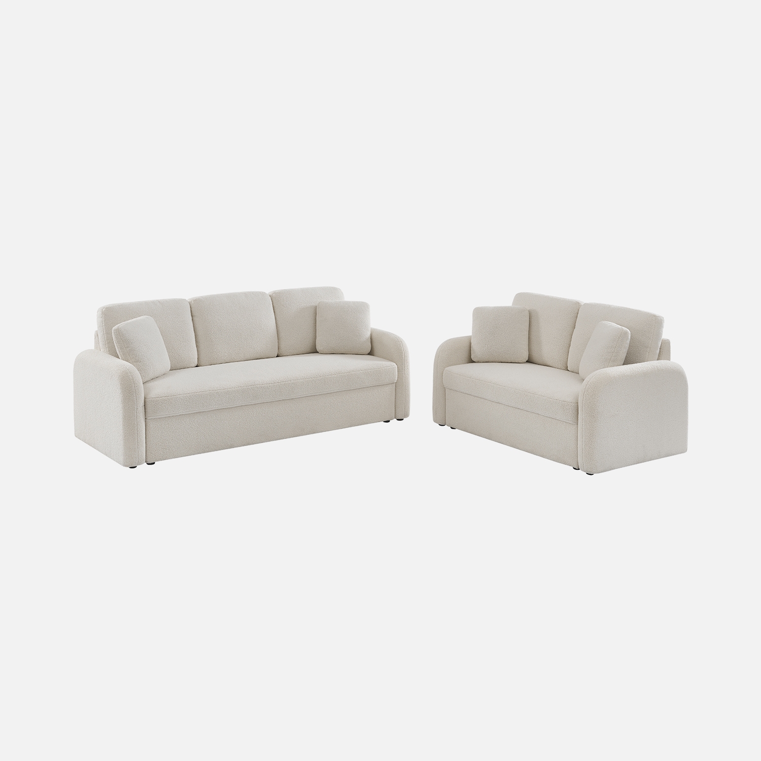sweeek - Conjunto de sofá, 3 plazas + sofá, 2 plazas , Conjunto milano 5 , 163x75x140