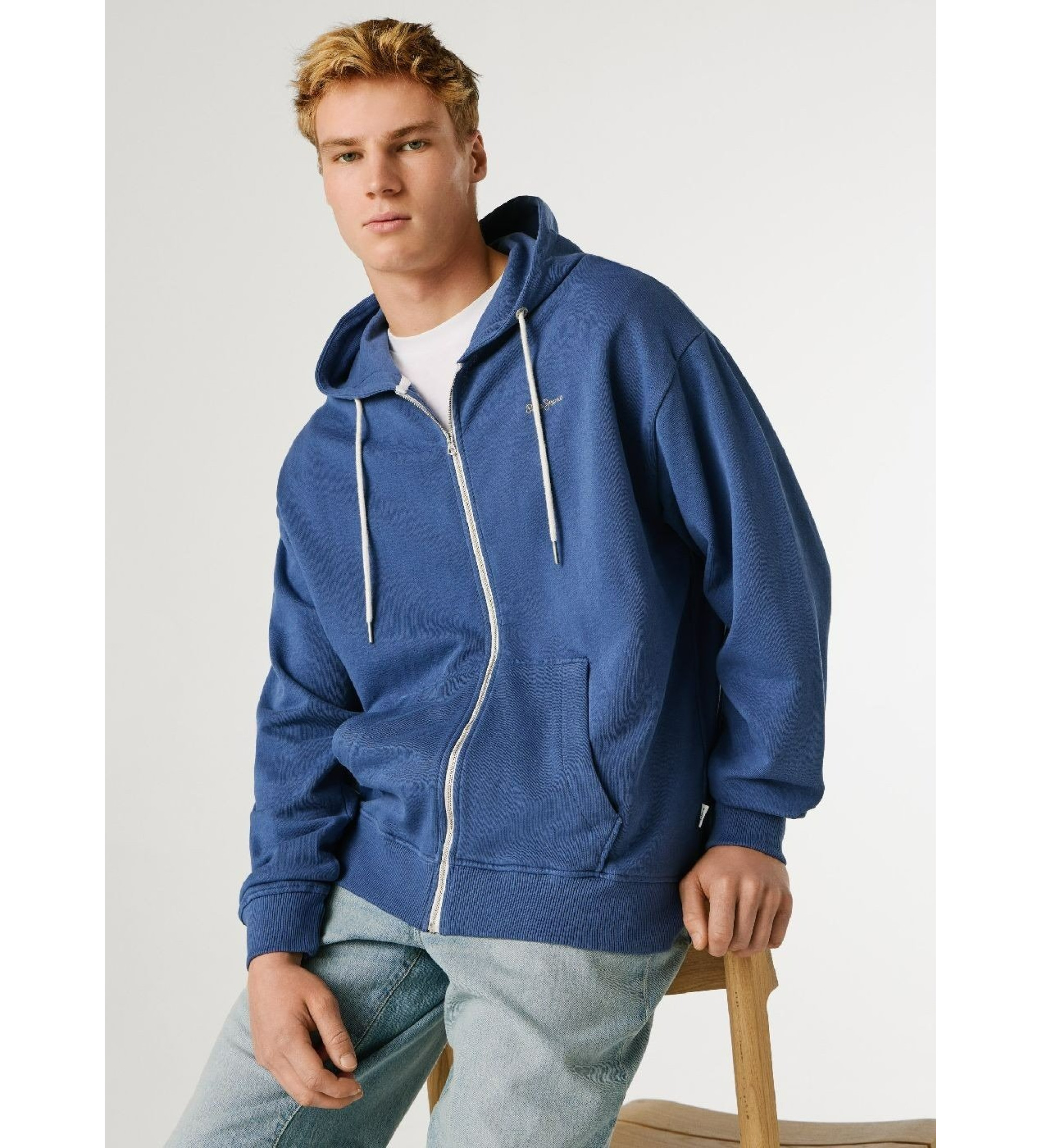 Pepe Jeans | Hombre | Sudadera Geo Zip azul