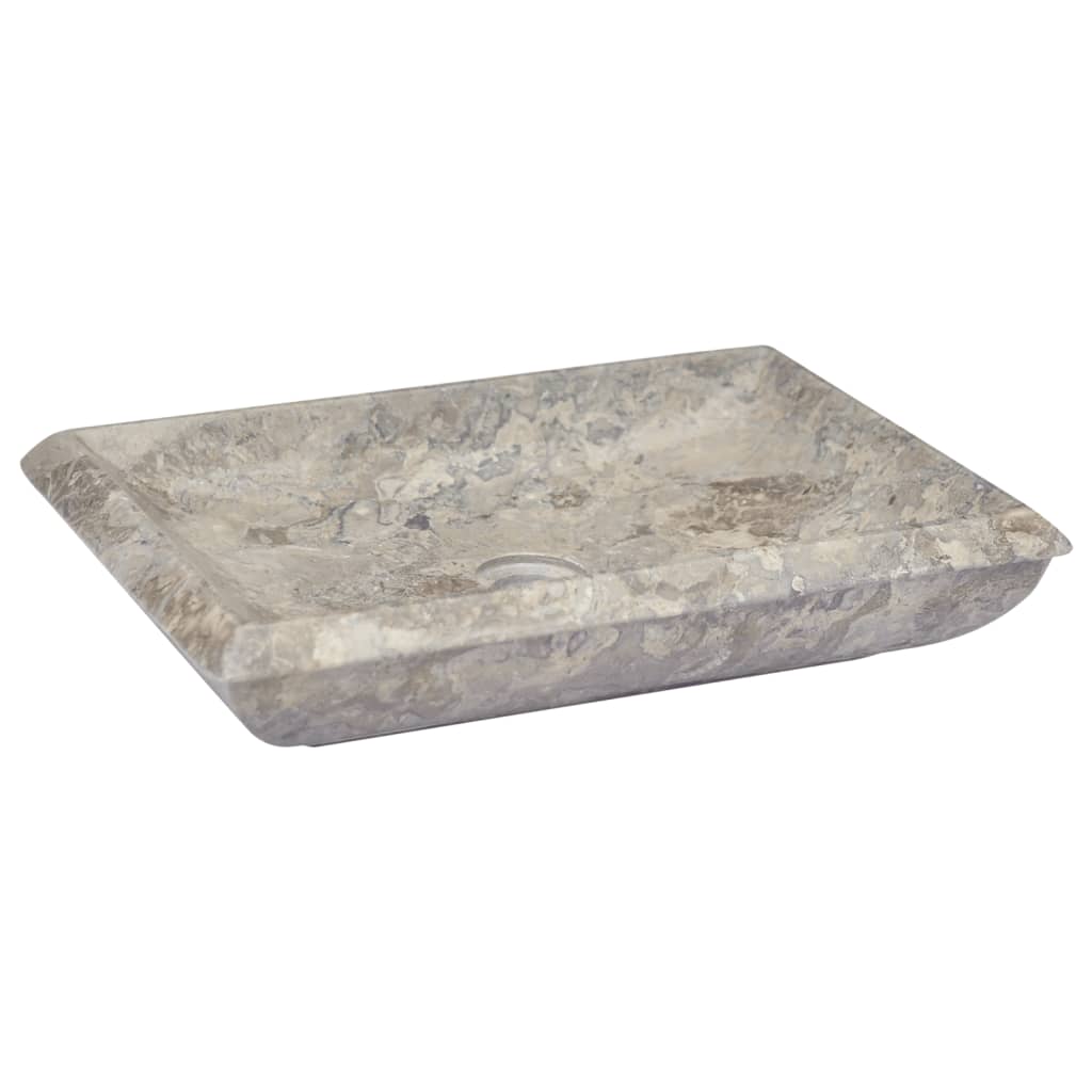 vidaXL Lavabo Mármol 50x35x10 cm Lavamanos Baño Inodoro Cuenca Fregadero Color Crema,  Gris,  Negro y mas