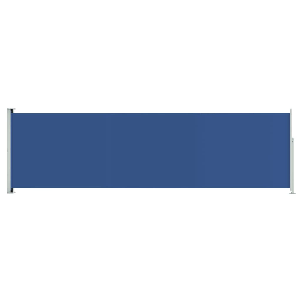vidaXL Toldo lateral retráctil de jardín 180x600 cm Color Negro, Crema, Azul