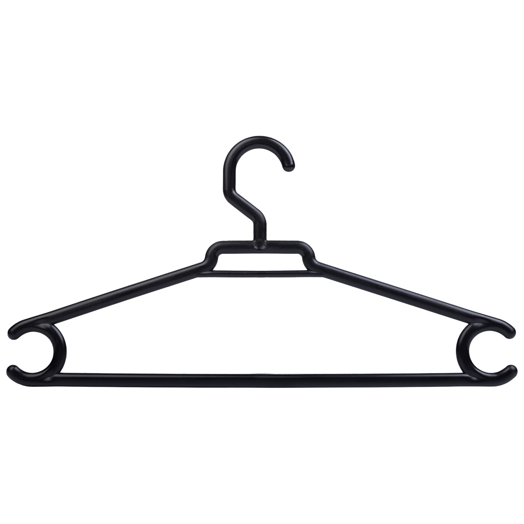 Wonderlust Deco - Super percha negra caja de 160 uds 42x0,80x21h cm Negro 42x0,80x21h cm