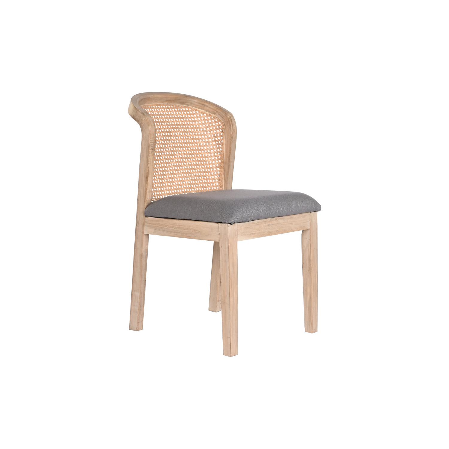 SILLA ABETO POLIESTER 46X61X86 GRIS OSCURO FIJALO MB203404