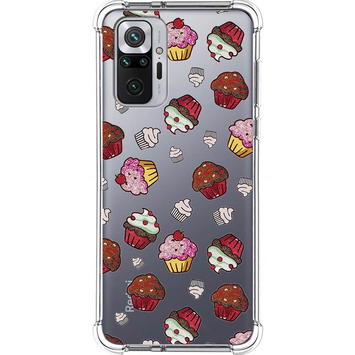 Tumundosmartphone Funda Silicona Antigolpes para Xiaomi Redmi Note 10 Pro diseño Muffins Dibujos