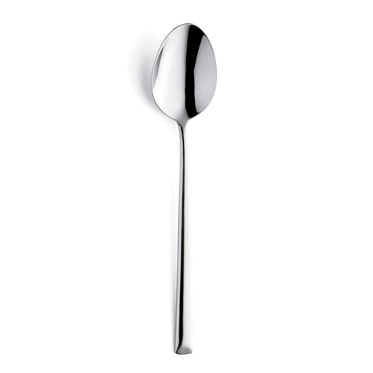 AMEFA METROPOLE Caja 12 Cucharas Mesa Acero Inox 21CM-2,5MM Acero Brillo Fácil de limpiar Ecológico