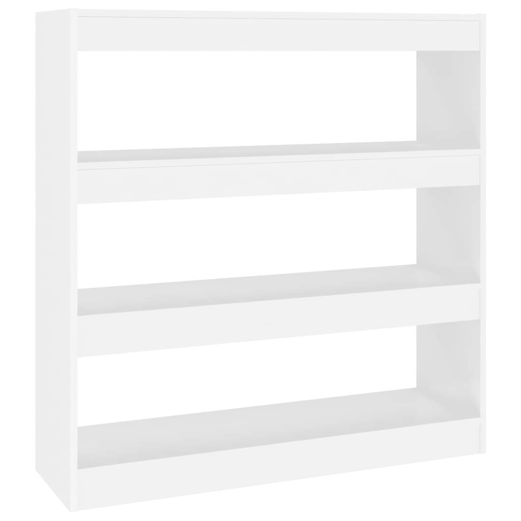 vidaXL Estantería/divisor espacios 100x30x103 cm Blanco, Negro, Roble Sonoma Mueble Almacenaje Estantería para Oficina, Estudio, Dormitorio Estantería/Librería/ mueble de Almacenamiento