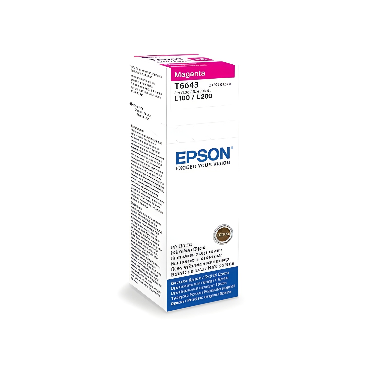 Epson t6643 magenta botella de tinta original - c13t664340