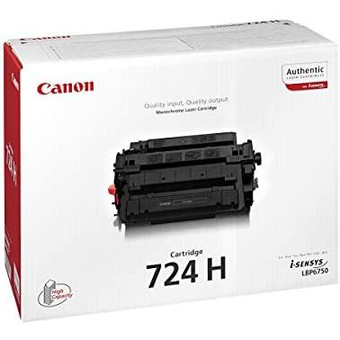 Canon 724h original black toner cartridge for i-sensys lbp6750dn, lbp6780x,i-sensys mf512x, mf515x laser printers
