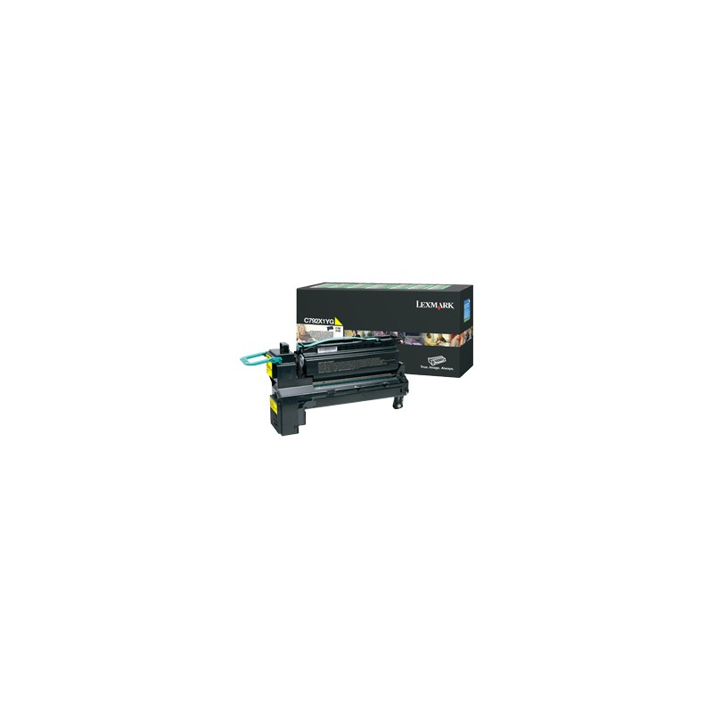 Lexmark - C792X1YG cartucho de tóner 1 pieza(s) Original Amarillo C792X1YG