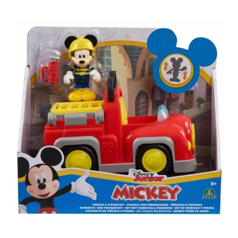 Famosa Figura Mickey Coche de Bomberos - Vehículo de Acción Militar