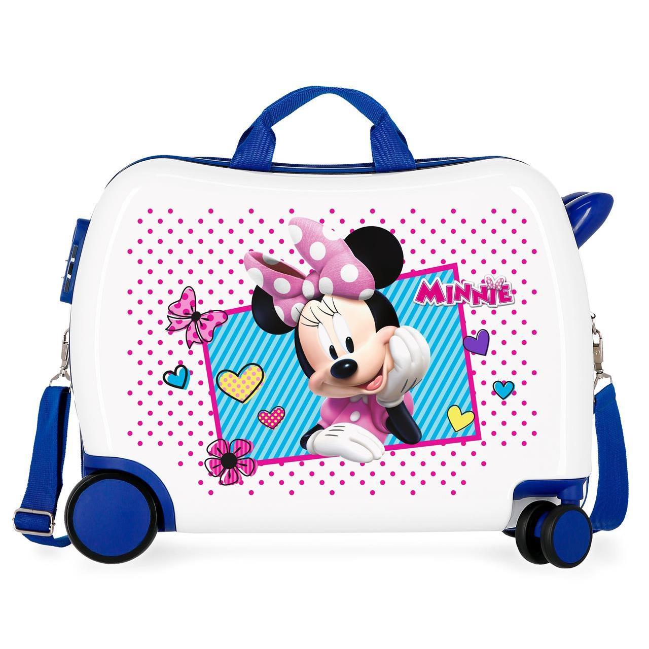 Disney Mickey Maleta Correpasillos ABS Rígida Joy Multicolor