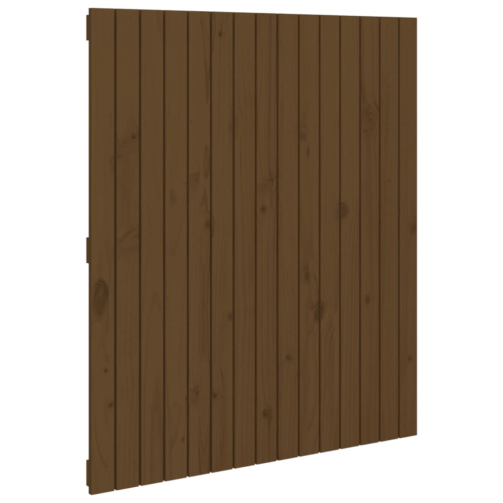 vidaXL Cabecero de cama de pared madera maciza de pino 95,5x3x110 cm