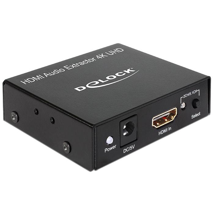 DeLOCK Adaptador HDMI para HDMI + Audio Extractor 4K