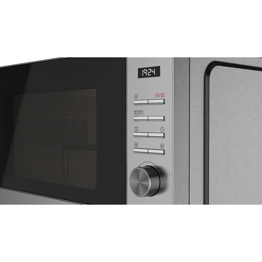 Teka - Microondas MWE FS25 G Inox de 25 L y 900 W con grill de 1000 W, función multi-nivel para recalentar, descongelar y dorar, ideal para cocina compacta y uso diario