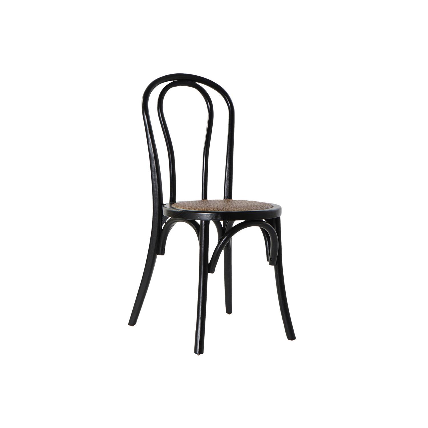 SILLA OLMO RATAN 43X44X89 NEGRO FIJALO MB180571