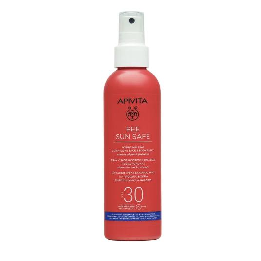 APIVITA BEE SUN SAFE Hydra Fresh Spray para Rostro y Cuerpo SPF 30 200 ML