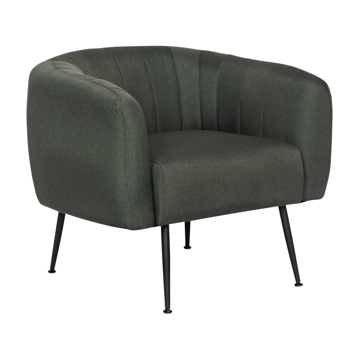 Habitat y Jardin - Sillón de tela "Diana" -  81 x 73 x 72 cm - Gris oscuro