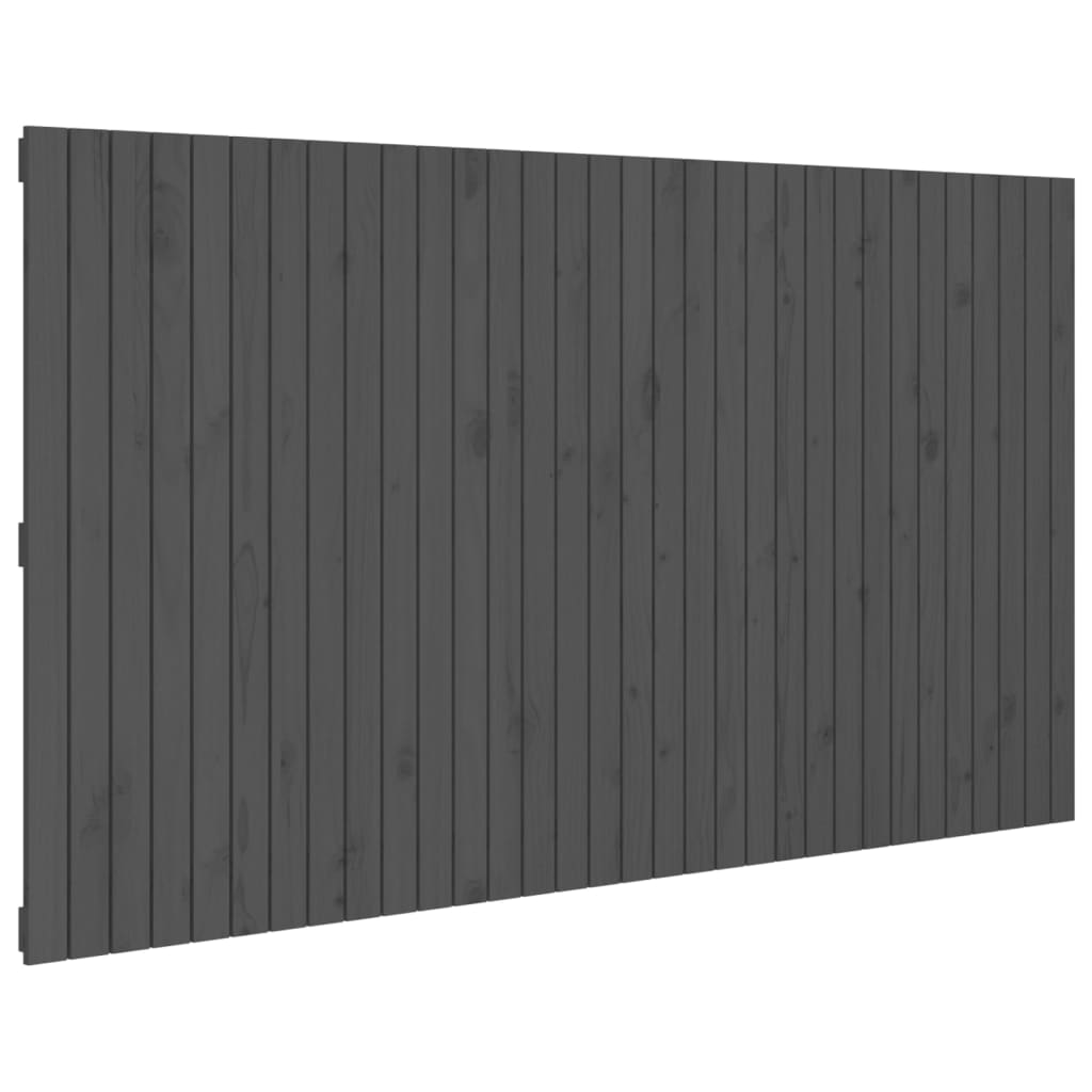 vidaXL Cabecero de cama de pared madera maciza de pino 204x3x110 cm