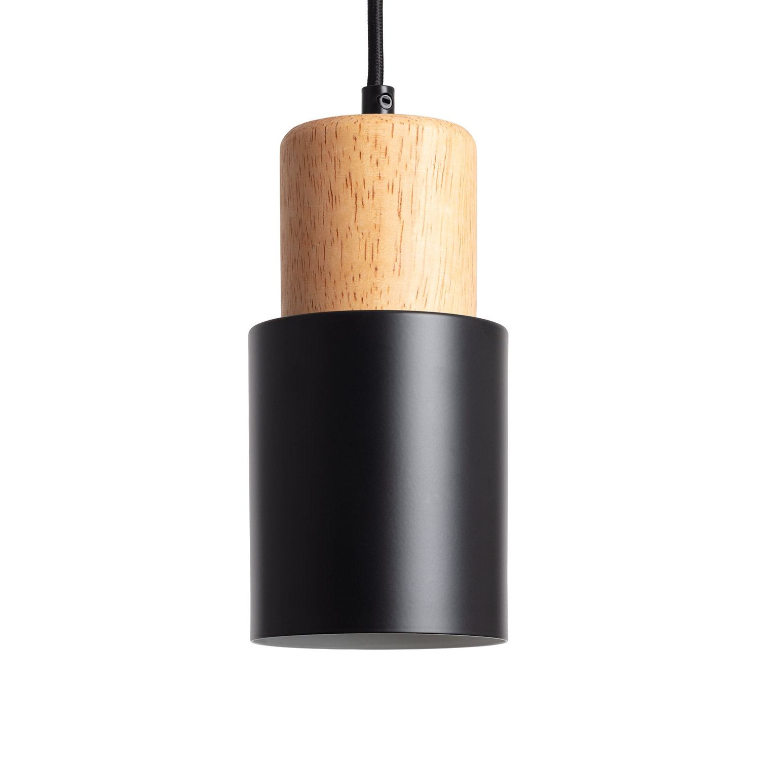 Ledkia Lámpara Colgante Kidonge de Metal y Madera para Decoración Moderna