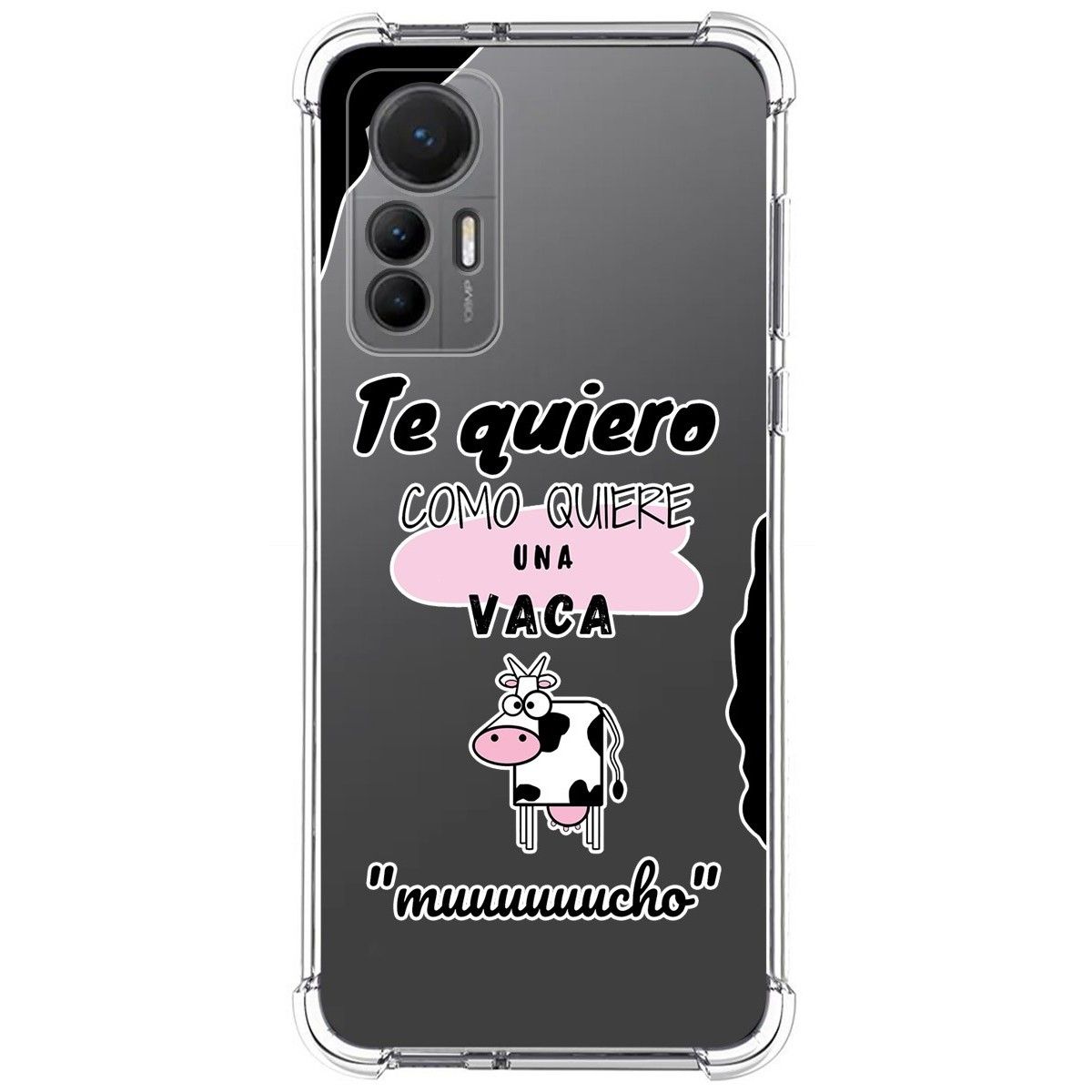 Funda Silicona Antigolpes para Xiaomi 12 Lite 5G diseño Vaca Dibujos