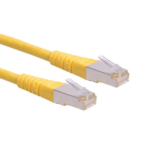 ROLINE Cable de conexión S/FTP-(PiMF-) cat. 6, amarillo, 0,3m