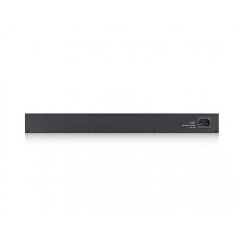 Zyxel GS1900-24HP Gestionado Gigabit Ethernet (10/100/1000) 1U Negro, Interruptor/Conmutador