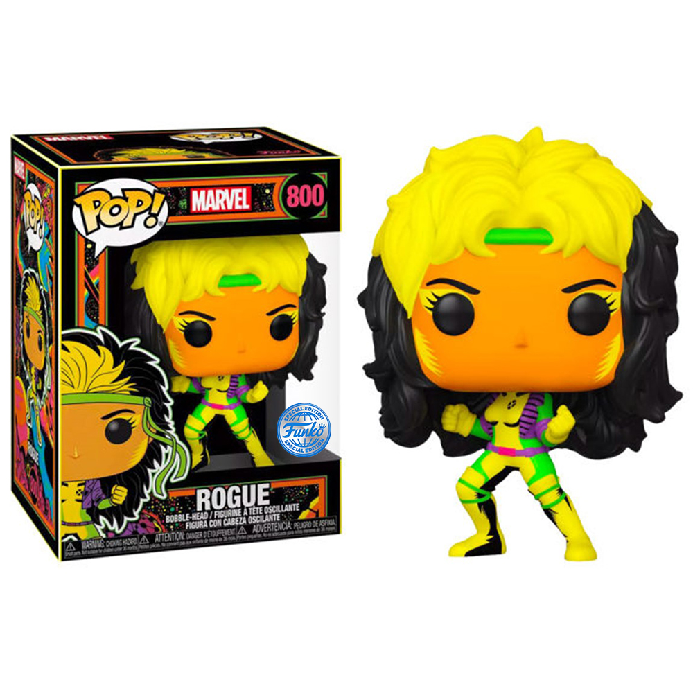 FUNKO POP! MARVEL: BLACK LIGHT - ROGUE EXCLUSIVE, 55164, Nº800, TIENDA CON LICENCIA OFICIAL