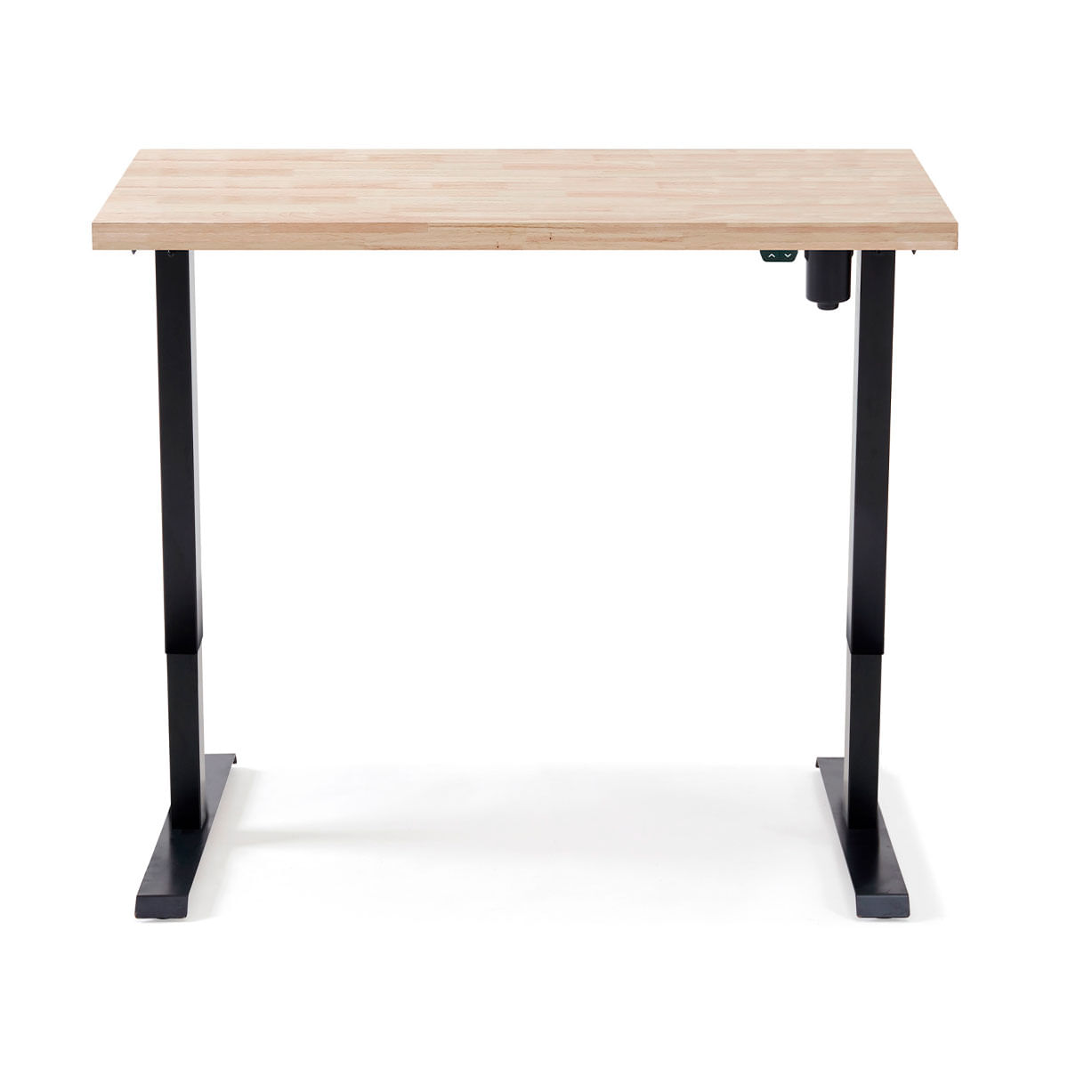 Escritorio Stand estructura elevable motorizada roble Nordish/negro 76-126x140x70 cm Adec
